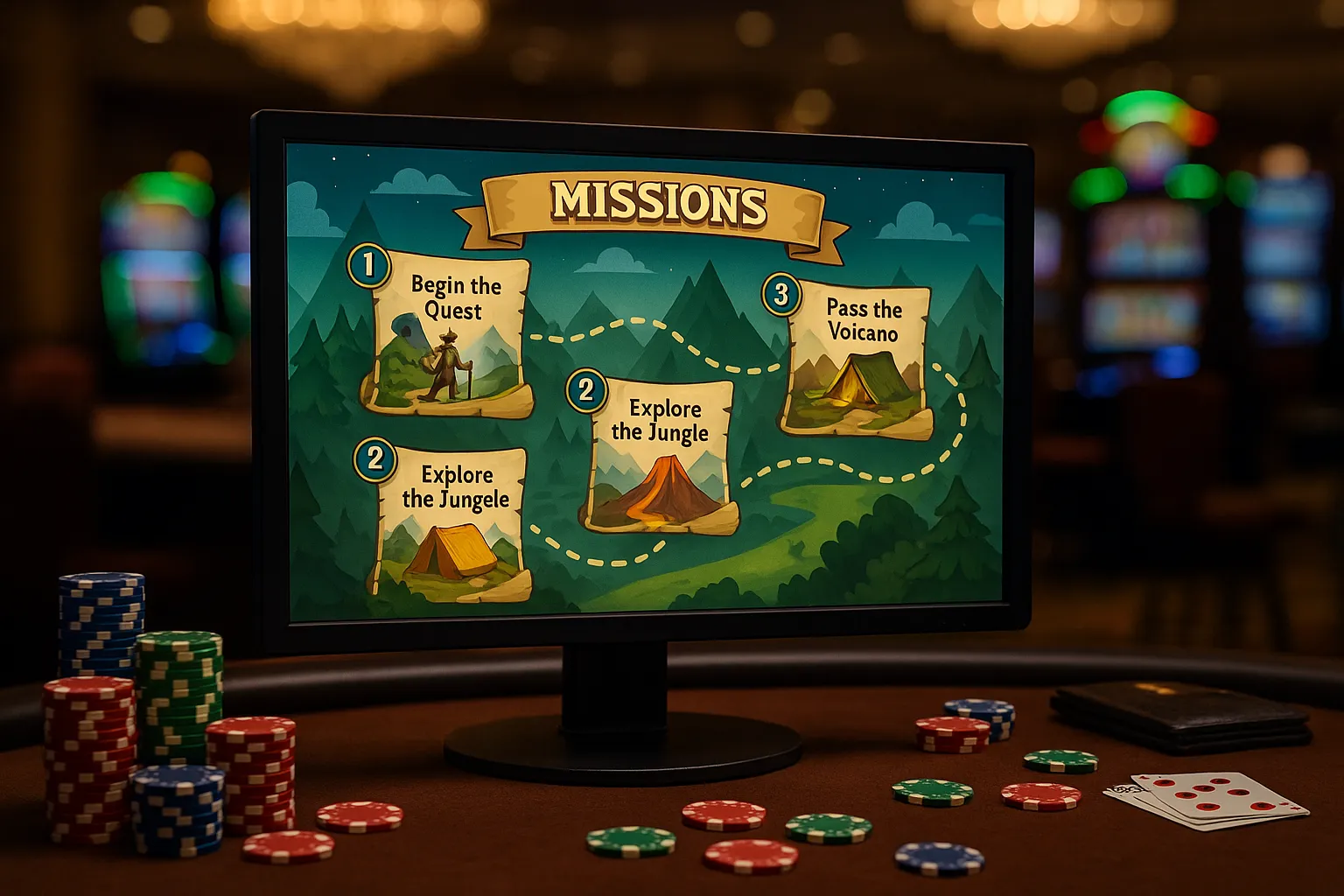 What are Adventure-Style Missions in Gamified Casinos