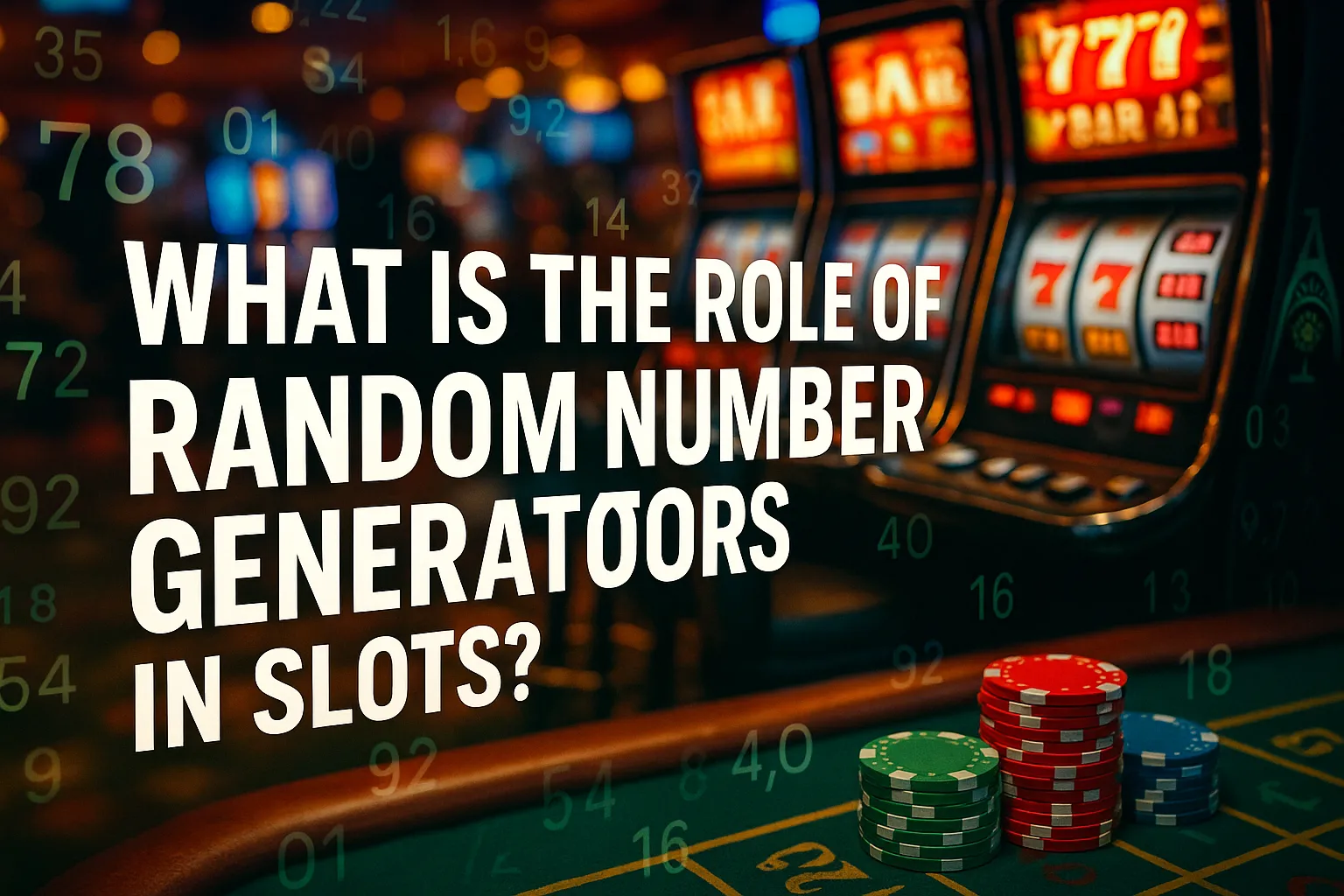 What Is the Role of Random Number Generators in Slots